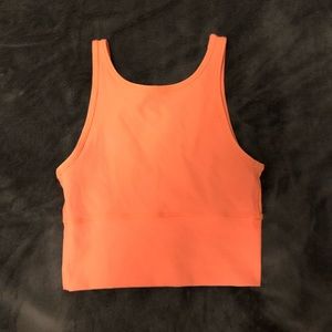 Orange / peach power lululemon pivot tank